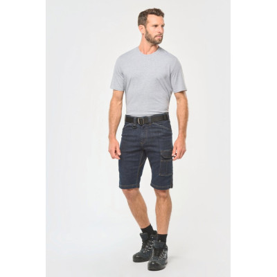 Men's multipocket denim bermuda shorts